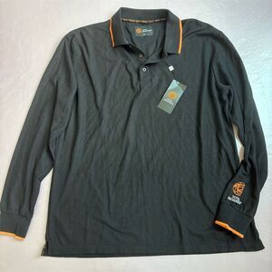 Total Rewards Men's XL Black Long Sleeve Polo Shirt Embroidered Logo New w/ Tags